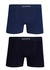 Kit Cueca Boxer Azul Marinho/Preto Microfibra