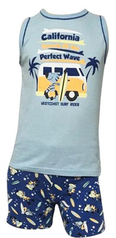 Pijama Infantil Azul Perua