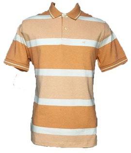 Polo Piquet Salmão Listras