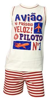 Pijama Infantil Aviação