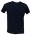 Camiseta azul Marinho Microestampa Barco