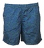 Short Boxer Microfibra Azul Folhas