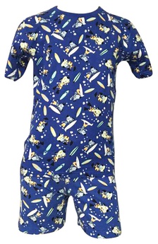 Pijama Infantil Azul Estampado