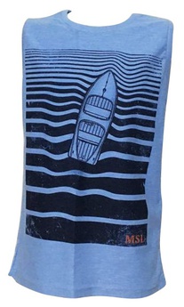 Camiseta Regata Azul Barco