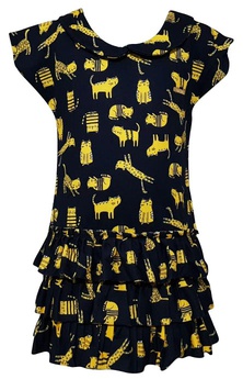 Vestido Preto Gatos