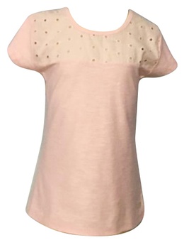 Blusa Rosa detalhe Lese