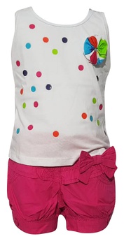 Conjunto Short / Regata Bolinha