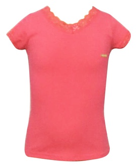 Blusa Laranja Rendinha
