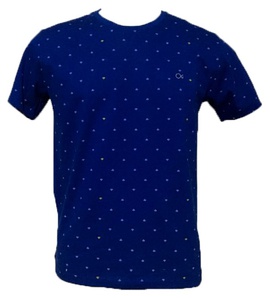 Camiseta azul microestampa wi-fi