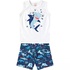 Pijama infantil Tubarão Branco
