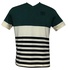 Camiseta verde listrada