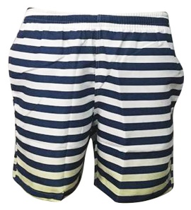 Short Boxer Microfibra Listras Azuis