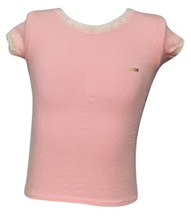 Blusa Rosa Claro Rendinha