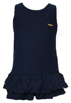 Vestido Azul Babado