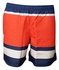 Short Boxer Microfibra Laranja Tricolor