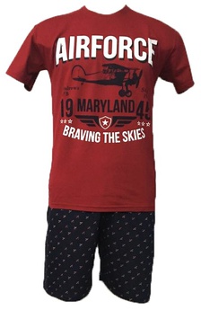 Pijama Avião Vermelho