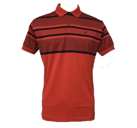 Polo Pima Vermelha listras
