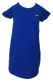 Vestido Azul com Bolso