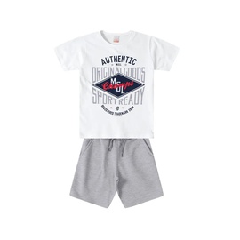 Conjunto Camiseta com Bermuda Moleton