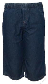 Bermuda jeans com elástico