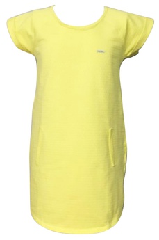 Vestido Amarelo com Bolso