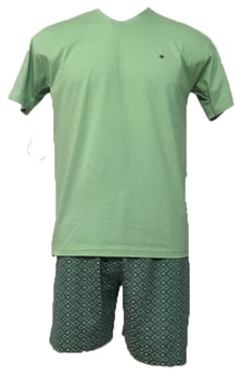 Pijama Verde Short Estampado
