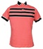 Polo Rosa Listras Azuis