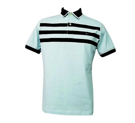 Polo Azul listra Azul