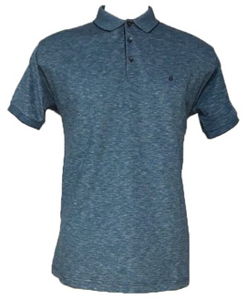 Polo Comfort Azul Mescla